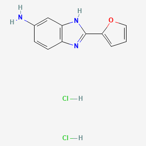 2-(furan-2-yl)-1H-1,3-benzodiazol-5-amine dihydrochloride - 471270-88-9