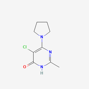 5-Chloro-2-methyl-6-(1-pyrrolidinyl)-4-pyrimidinol - 1135283-15-6
