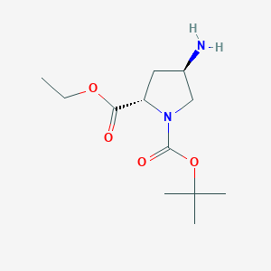 (2S,4R)-1-tert-Butyl 2-ethyl 4-aminopyrrolidine-1,2-dicarboxylate - 871014-58-3