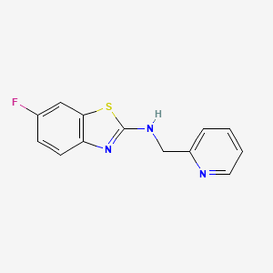 6-fluoro-N-(pyridin-2-ylmethyl)-1,3-benzothiazol-2-amine - 941867-04-5