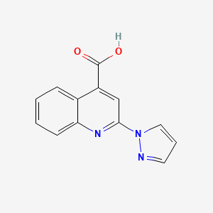 2-(1H-pyrazol-1-yl)quinoline-4-carboxylic acid - 1152718-85-8