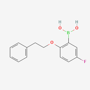 [5-Fluoro-2-(2-phenylethoxy)phenyl]boronic acid - 1311166-12-7