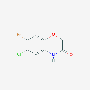 7-bromo-6-chloro-2H-benzo[b][1,4]oxazin-3(4H)-one - 5791-56-0