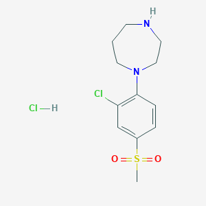 1-[(2-Chloro-4-methylsulfonyl)phenyl]-homopiperazine hydrochloride - 1170490-96-6