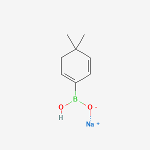 4,4-Dimethylcyclohexa-1,5-dienylboronic acid, monosodium salt - 871329-70-3
