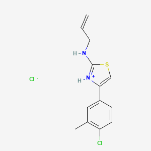 2-(Allylamino)-4-(4-chloro-3-methylphenyl)-1,3-thiazol-3-ium chloride - 1258666-21-5