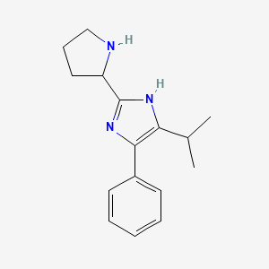 4-phenyl-5-(propan-2-yl)-2-(pyrrolidin-2-yl)-1H-imidazole - 1153105-13-5