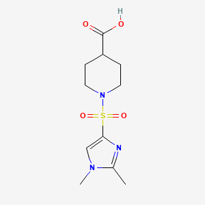 1-(1,2-dimethyl-1H-imidazole-4-sulfonyl)piperidine-4-carboxylic acid - 1171069-02-5