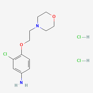 3-Chloro-4-[2-(4-morpholinyl)ethoxy]phenylamine dihydrochloride - 1185295-35-5