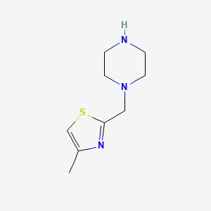 1-[(4-Methyl-1,3-thiazol-2-yl)methyl]piperazine - 885699-33-2