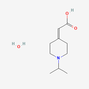 (1-Isopropyl-4-piperidinylidene)acetic acid hydrate - 1185506-84-6