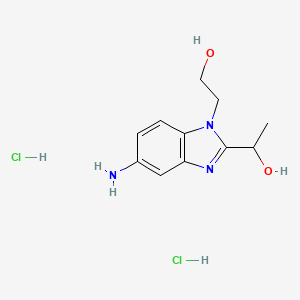 1-[5-Amino-1-(2-hydroxy-ethyl)-1H-benzoimidazol-2-YL]-ethanol dihydrochloride - 1185293-40-6