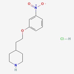 4-[2-(3-Nitrophenoxy)ethyl]piperidine hydrochloride - 1220029-77-5
