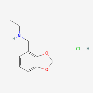 (2H-1,3-benzodioxol-4-ylmethyl)(ethyl)amine hydrochloride - 1240526-40-2