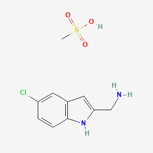 [(5-Chloro-1H-indol-2-yl)methyl]amine methanesulfonate - 1158412-84-0