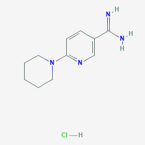 6-(Piperidin-1-yl)pyridine-3-carboximidamide hydrochloride - 1210437-88-9
