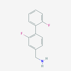 [3-fluoro-4-(2-fluorophenyl)phenyl]methanamine - 1214336-12-5