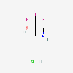 3-(Trifluoromethyl)azetidin-3-OL hydrochloride - 848192-96-1