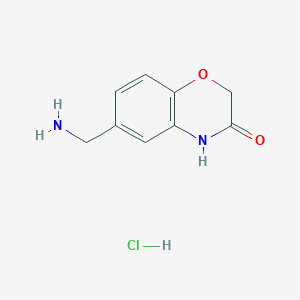 6-Aminomethyl-4h-benzo[1,4]oxazin-3-one hydrochloride - 916211-06-8