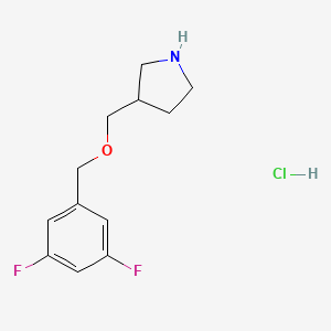 3-{[(3,5-Difluorobenzyl)oxy]methyl}pyrrolidine hydrochloride - 1219976-59-6