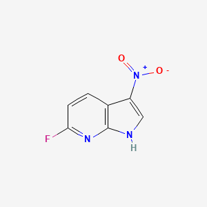 6-fluoro-3-nitro-1H-pyrrolo[2,3-b]pyridine - 1190321-42-6