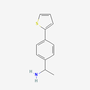1-[4-(Thiophen-2-yl)phenyl]ethan-1-amine - 1251104-64-9
