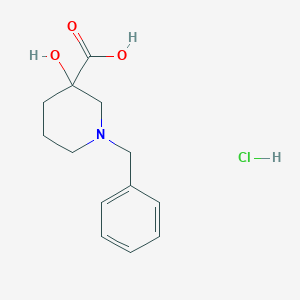 1-Benzyl-3-hydroxypiperidine-3-carboxylic acid hydrochloride - 112197-87-2