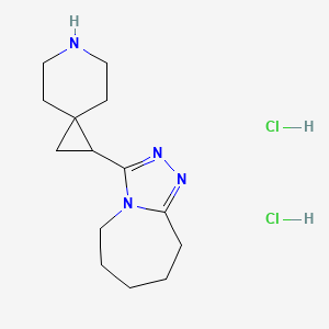 1-{5H,6H,7H,8H,9H-[1,2,4]triazolo[4,3-a]azepin-3-yl}-6-azaspiro[2.5]octane dihydrochloride - 1354952-10-5