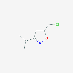 5-(Chloromethyl)-3-(propan-2-yl)-4,5-dihydro-1,2-oxazole - 1311318-05-4