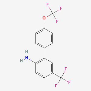 2-Amino-4'-(trifluoromethoxy)-5-(trifluoromethyl)biphenyl - 1019997-64-8
