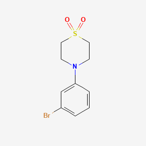 4-(3-Bromo-phenyl)-thiomorpholine 1,1-dioxide - 1380487-26-2