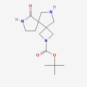 6-Oxo-2,7,11-triaza-dispiro[3.0.4.3]dodecane-2-carboxylic acid tert-butyl ester - 1341037-07-7