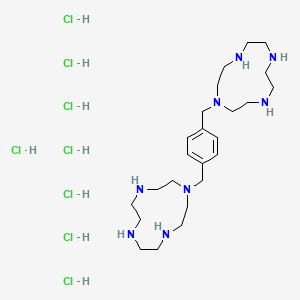 1,1'-[1,4-Phenylenebis-(methylene)]-bis-(1,4,7,10-tetraazacyclododecane) octahydrochloride - 393864-02-3