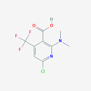 6-Chloro-2-dimethylamino-4-trifluoromethyl-nicotinic acid - 1311278-27-9