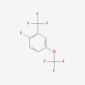 1-Fluoro-4-(trifluoromethoxy)-2-(trifluoromethyl)benzene - 1417569-49-3