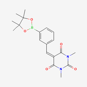 1,3-Dimethyl-5-[3-(4,4,5,5-tetramethyl-[1,3,2]dioxaborolan-2-yl)-benzylidene]-pyrimidine-2,4,6-trione - 2027543-16-2