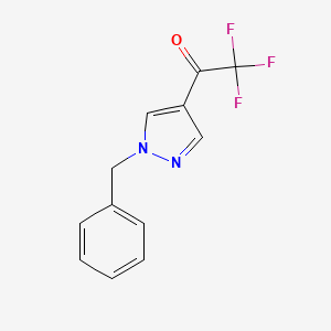 1-(1-benzyl-1H-pyrazol-4-yl)-2,2,2-trifluoroethan-1-one - 1339721-29-7