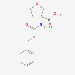 3-{[(Benzyloxy)carbonyl]amino}oxolane-3-carboxylic acid - 1262406-85-8