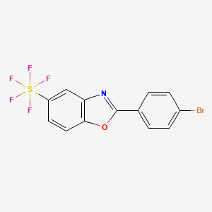 2-(4-Bromophenyl)-5-(pentafluorosulfanyl)benzooxazole - 1379811-79-6