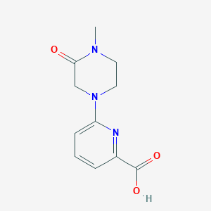 6-(4-Methyl-3-oxopiperazin-1-yl)pyridine-2-carboxylic acid - 1378724-53-8