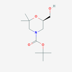 (R)-Tert-butyl 6-(hydroxymethyl)-2,2-dimethylmorpholine-4-carboxylate - 1416444-68-2