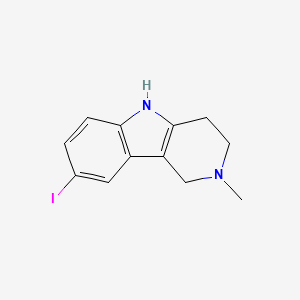 2,3,4,5-Tetrahydro-8-iodo-2-methyl-1h-pyrido[4,3-b]indole - 1147939-50-1