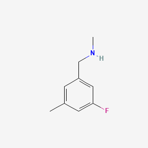 [(3-Fluoro-5-methylphenyl)methyl](methyl)amine - 1499737-16-4