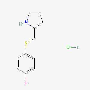 2-(((4-Fluorophenyl)thio)methyl)pyrrolidine hydrochloride - 1353989-69-1