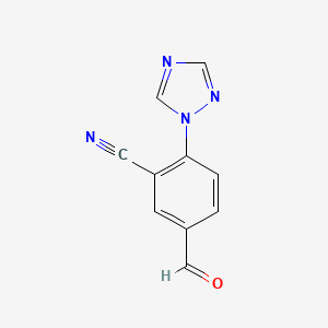 5-formyl-2-(1H-1,2,4-triazol-1-yl)benzonitrile - 1007315-95-8