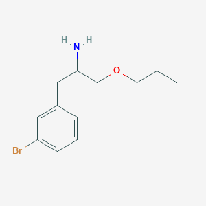 1-(3-Bromophenyl)-3-propoxypropan-2-amine - 1248774-50-6