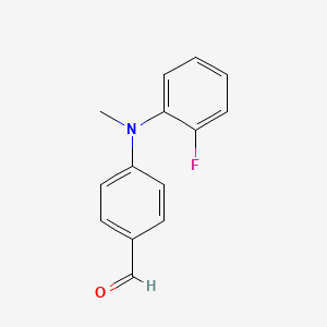 4-((2-Fluorophenyl)(methyl)amino)benzaldehyde - 1458258-82-6