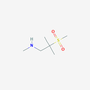 (2-Methanesulfonyl-2-methylpropyl)(methyl)amine - 1249167-64-3