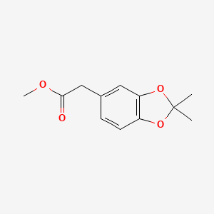 1,3-Benzodioxole-5-acetic acid, 2,2-dimethyl-, methyl ester - 38515-62-7