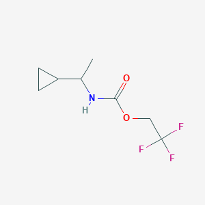 2,2,2-trifluoroethyl N-(1-cyclopropylethyl)carbamate - 1489218-72-5
